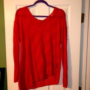 Asymmetrical long sleeve blouse